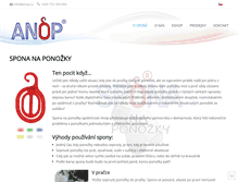 Tablet Screenshot of anop.cz